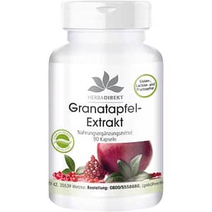 Ellagsäuren Granatapfeln Extrakt 500 mg 90 Kapseln