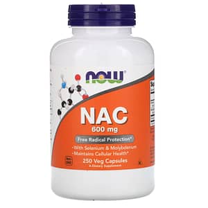 Now Foods, NAC, 600 mg, 250 Veg Kapseln