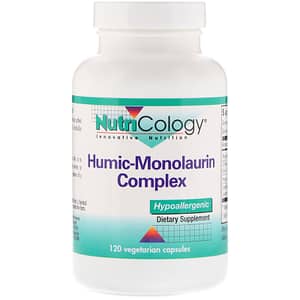 Nutricology, Humic-Monolaurin Komplex, 120 Vegetarische Kapseln