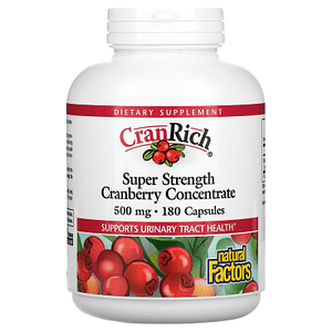 Cranberry concentrate urinary tract support super strong 180 capsules