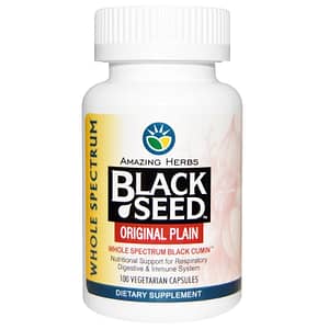 black seed full spectrum powder amazing herbs 100 vegetarian capsules