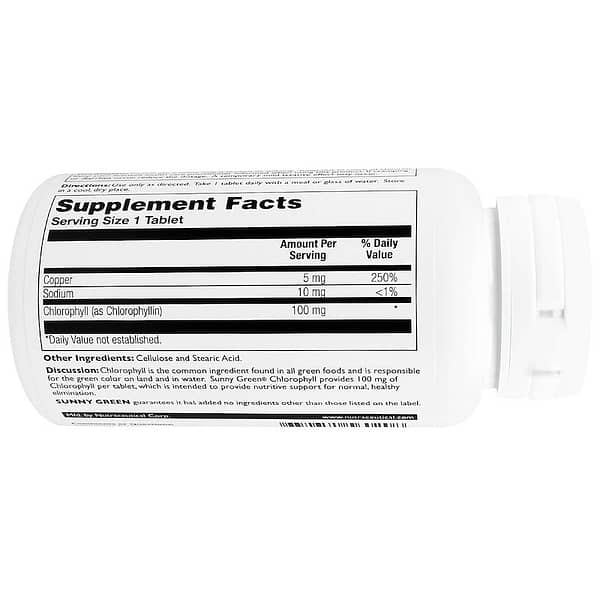 Sunny Green, Chlorophyll, 90 Tabletten, Inhaltstoffe